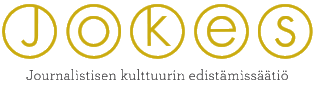 Journalistisen kulttuurin edistämissäätiö logo. Linkki vie säätiön kotisivulle